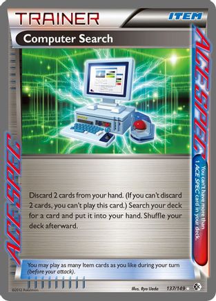 Computer Search 137/149 - Holofoil Boundaries Crossed - Rare Ace
