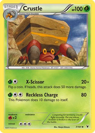 Crustle 007 - Reverse Holofoil Noble Victories - Uncommon