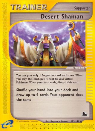 Desert Shaman 123 - Reverse Holofoil Skyridge - Uncommon