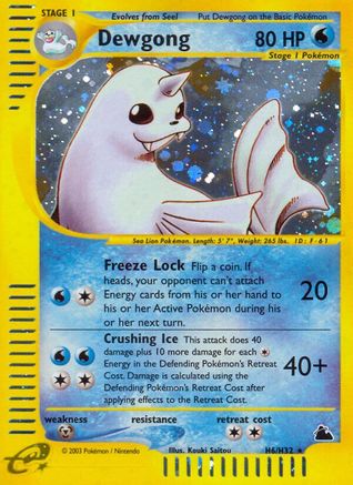 Dewgong (H6) (H6) 0H6 - Holofoil Skyridge - Holo Rare