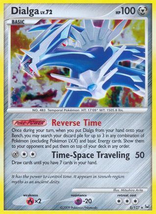 Dialga (5) (5) 005 - Holofoil Platinum - Holo Rare