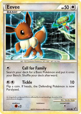 Eevee (48) (48) 048/90 - Reverse Holofoil Undaunted - Common