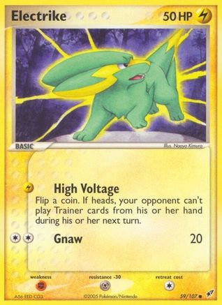 Electrike 059/107 - Reverse Holofoil Deoxys - Common
