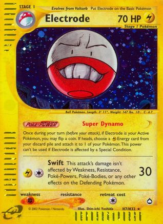 Electrode (H7) (H7) 0H7 - Holofoil Aquapolis - Holo Rare