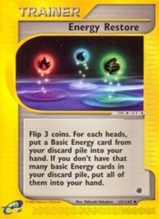Energy Restore 141 - Reverse Holofoil Expedition - Uncommon