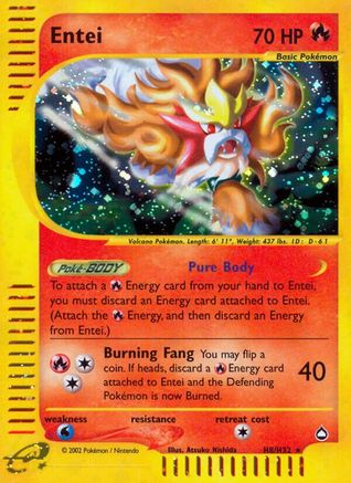 Entei (H8) (H8) 0H8 - Holofoil Aquapolis - Holo Rare