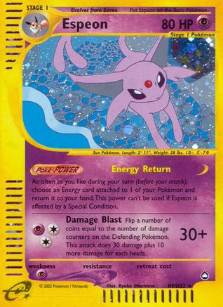Espeon (H9) (H9) 0H9 - Holofoil Aquapolis - Holo Rare