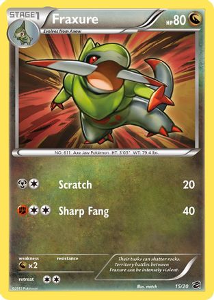 Fraxure (15) (15) 015 - Holofoil Dragon Vault - Holo Rare