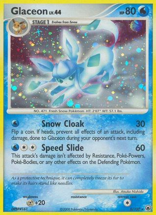 Glaceon (5) (5) 005 - Reverse Holofoil Majestic Dawn - Holo Rare