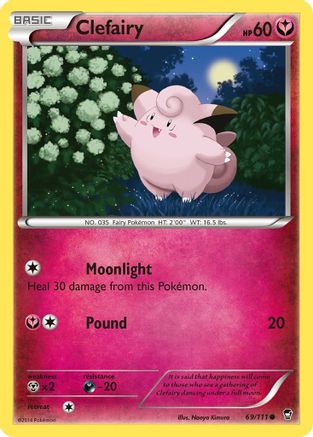 Clefairy (69) (69) 069/111 XY Furious Fists - Common