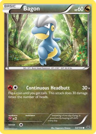 Bagon (54) (54) 054/108 - Reverse Holofoil XY Roaring Skies - Common