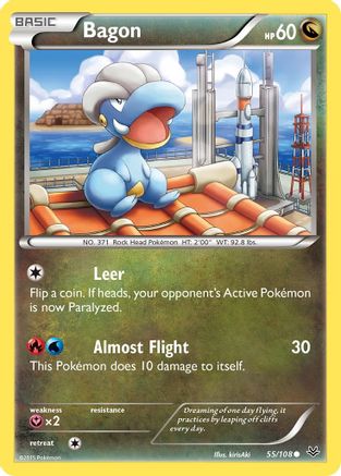 Bagon (55) (55) 055/108 - Reverse Holofoil XY Roaring Skies - Common