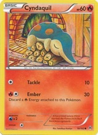 Cyndaquil 018/162  - Reverse Holofoil XY  BREAKthrough - Common