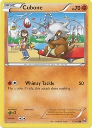 Cubone 077/162  - Reverse Holofoil XY  BREAKthrough - Common
