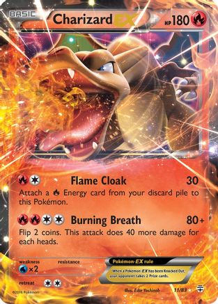 Charizard EX 011/83  - Holofoil Generations - Ultra Rare