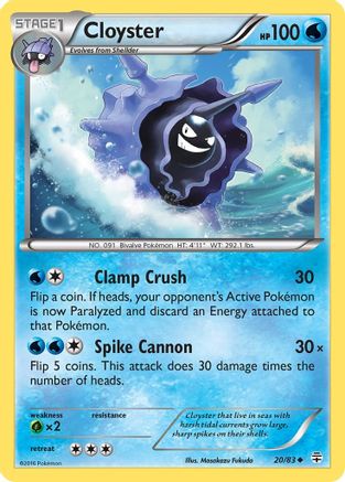 Cloyster 020/83  Generations - Uncommon