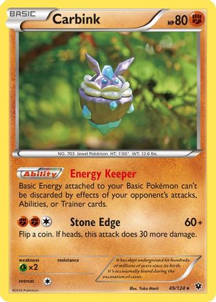 Carbink (49) (49) 049/124  - Reverse Holofoil XY  Fates Collide - Rare