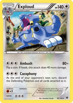 Exploud 082  XY  Fates Collide - Rare