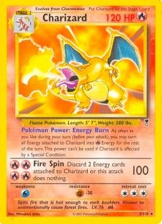 Charizard (WotC Legendary Collection) 003/110  Deck Exclusives - Rare
