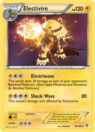 Electivire (BW Boundaries Crossed) 054/149  Deck Exclusives - Rare