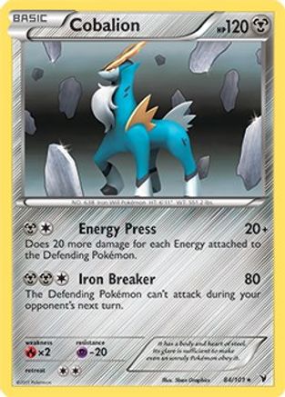 Cobalion (Battle Arena Deck Exclusive) 084/101  Deck Exclusives - Rare