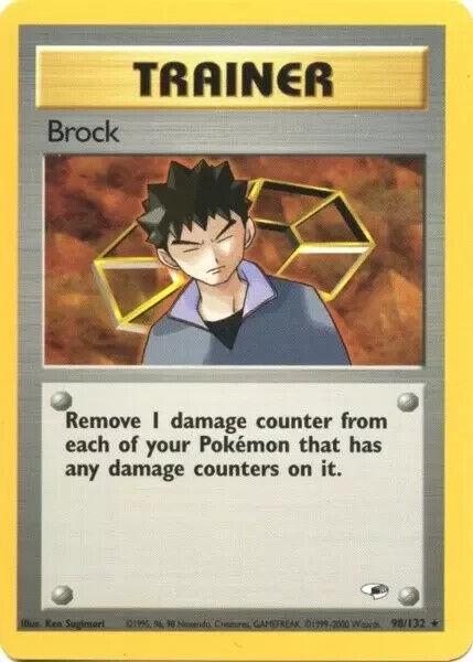 Brock (98) (98) 098/132  - Unlimited Gym Heroes - Rare