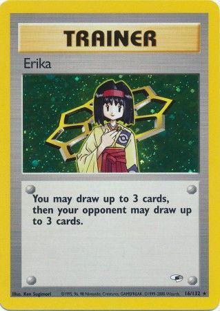 Erika (16) (16) 016/132  - Unlimited Holofoil Gym Heroes - Holo Rare
