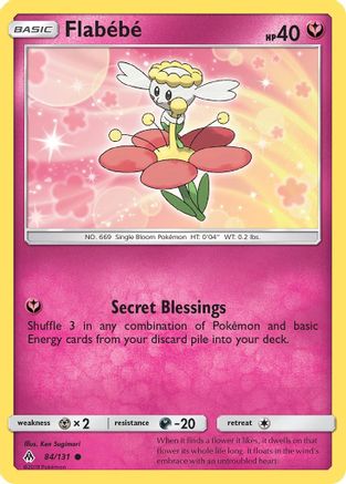 Flabebe (84) (84) 084/131  - Reverse Holofoil SM  Forbidden Light - Common