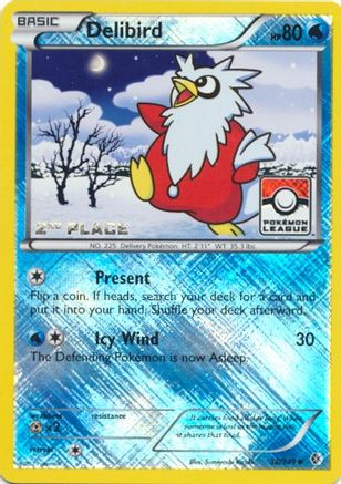 Delibird (Pokemon League) [2nd Place] 038/149  - Reverse Holofoil League & Championship Cards - Promo