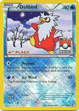 Delibird (Pokemon League) [4th Place] 038/149  - Reverse Holofoil League & Championship Cards - Promo