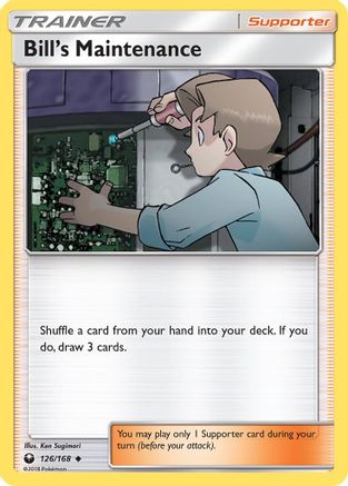 Bill's Maintenance 126/168  SM  Celestial Storm - Uncommon