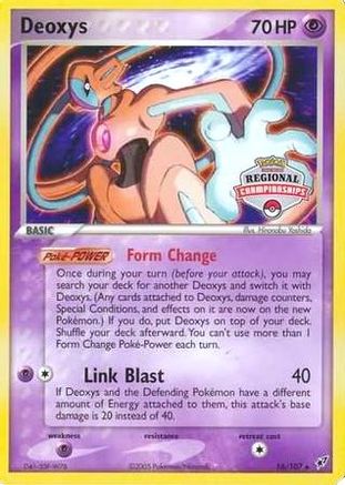 Deoxys (Regional Championships) 016/107  League & Championship Cards - Promo