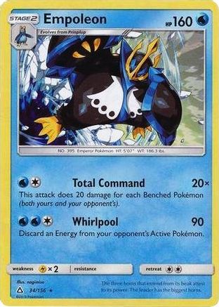 Empoleon (Cracked Ice Holo) 034/156  - Holofoil Deck Exclusives - Rare