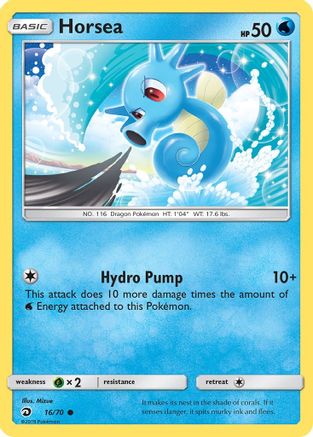 Horsea (16) (16) 016/70  - Reverse Holofoil Dragon Majesty - Common