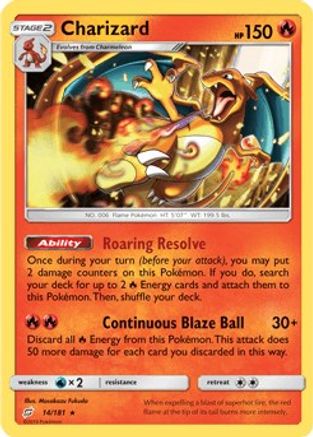Charizard (SM Team Up) 014/181  - Holofoil Deck Exclusives - Holo Rare
