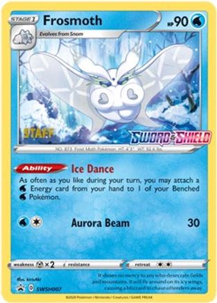 Frosmoth (Prerelease) [Staff] SWSH007  - Holofoil SWSH Sword & Shield Promo Cards - Promo
