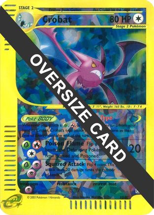 Crobat (Box Topper) 010/12  - Reverse Holofoil Jumbo Cards - Promo