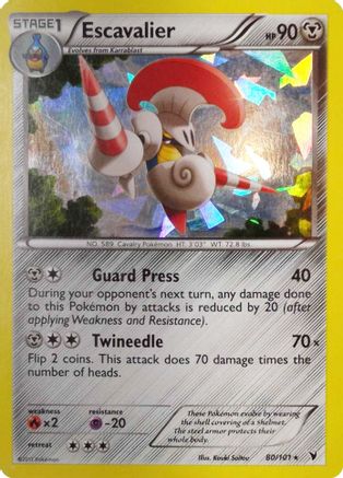 Escavalier (Cracked Ice Holo) 080/101  - Holofoil Deck Exclusives - Holo Rare