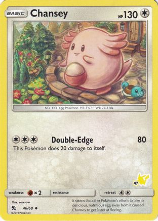 Chansey (#47 Pikachu Stamped) 046/68  Battle Academy - Promo