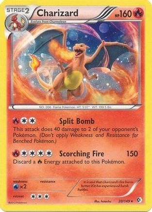 Charizard (Cosmos Holo) 020/149  - Holofoil Blister Exclusives - Promo
