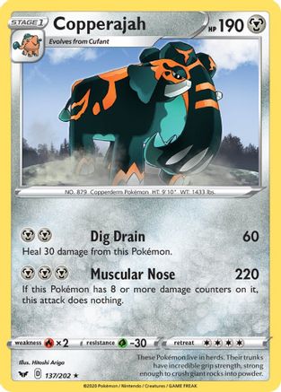 Copperajah (Non-Holo Gamestop Exclusive) 137/202  Blister Exclusives - Promo