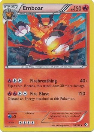 Emboar (Cosmos Holo) 026/149  - Holofoil Blister Exclusives - Promo