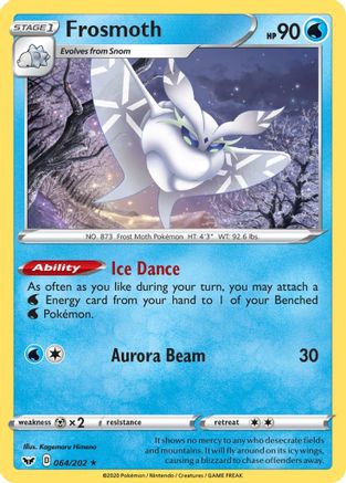 Frosmoth (Non-Holo) 064/202  Deck Exclusives - Rare