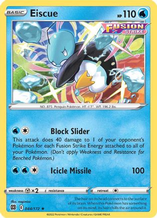 Eiscue 044/172  SWSH09 Brilliant Stars - Rare