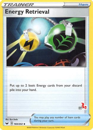 Energy Retrieval (#37 Cinderace Stamped) 160/202  Battle Academy 2022 - Promo