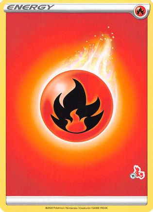 Fire Energy (#11 Cinderace Stamped)  Battle Academy 2022 - Promo