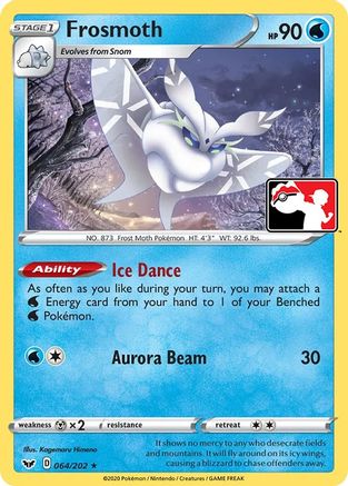Frosmoth 064  Prize Pack Series Cards - Rare
