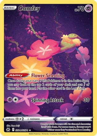 Comfey GG14/GG70  - Holofoil Crown Zenith Galarian Gallery - Ultra Rare