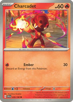Charcadet 039/198  - Reverse Holofoil SV01 Scarlet & Violet Base Set - Common