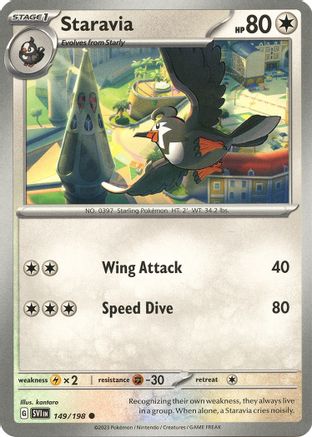 Staravia 149/198  SV01 Scarlet & Violet Base Set - Common